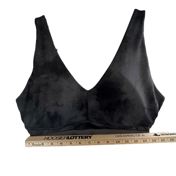 Fabletics Onyx Smudge V Neck Strappy Back‎ M Support Sports Bra L Diamond Dye - Picture 4 of 9